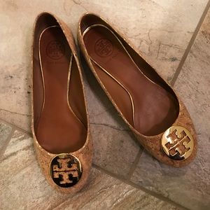 Tory Burch Reva Cork Ballet Flat SZ 8